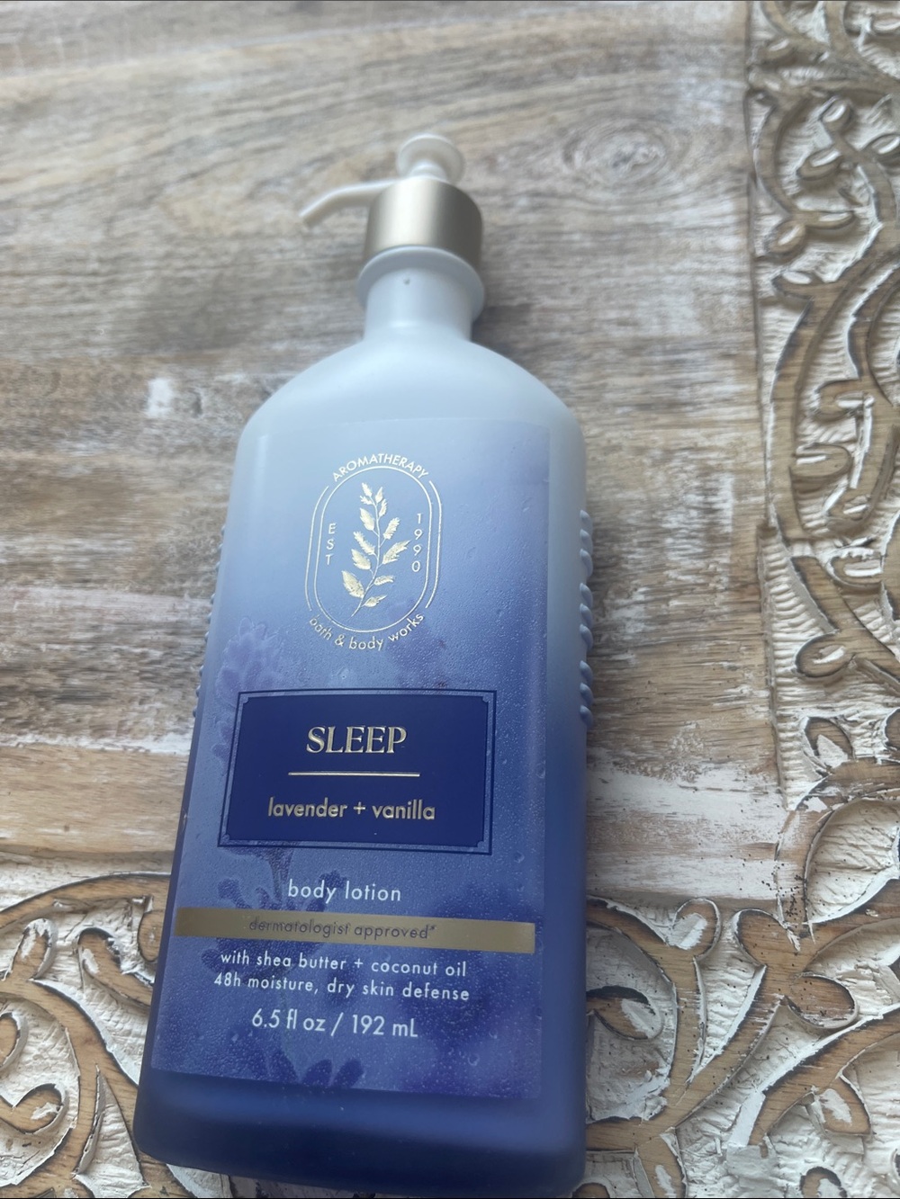 Bath & Body Works Lavender + Vanilla Sleep Body Lotion - Blue